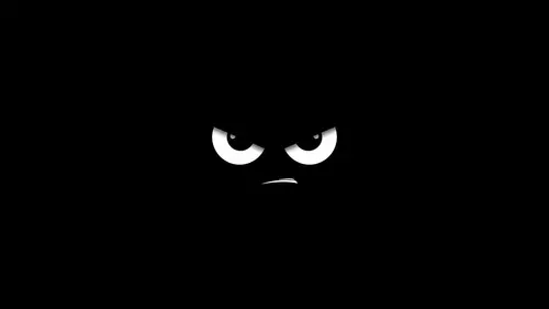 Image "Angry face on black background" (1280x720)