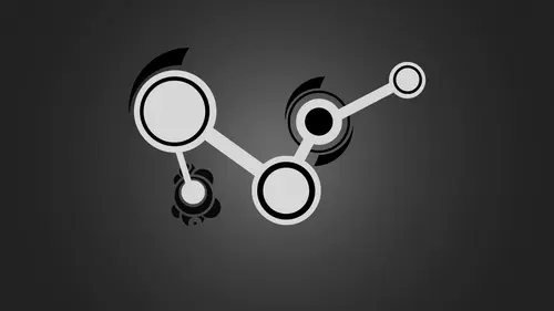 Image "Minimalistic composition of white circles and lines on a black background" (1920x1080)