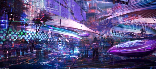 Image "Cyberpunk city" (3400x1500)