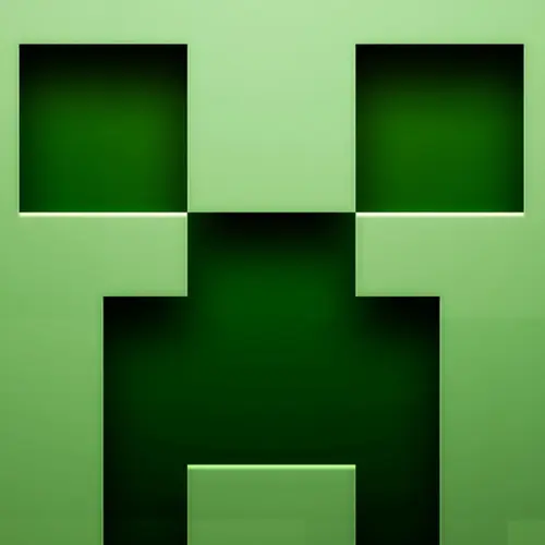 Image "The face of the creeper from Minecraft" (1080x1081)