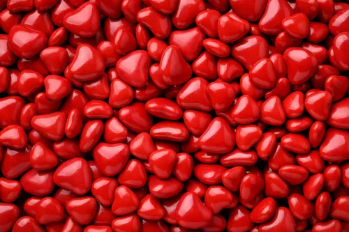 Image "Beautiful background with red heart-shaped candies" (8688x5792)