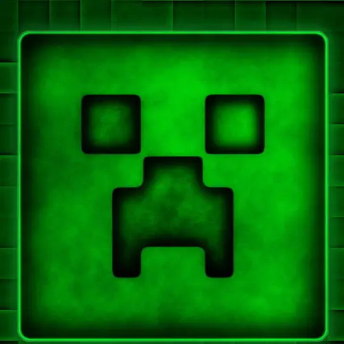 Image "The stylized face of a creeper from Minecraft" (1080x1081)