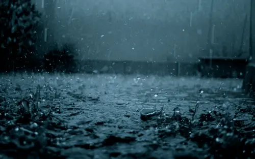Image "Heavy rain falling on the puddle, macro shooting" (2560x1600)