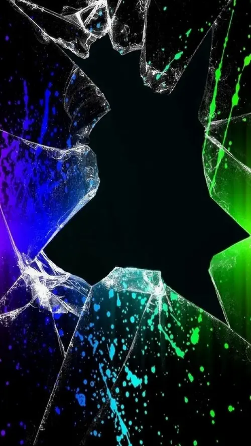 Image "A broken screen with bright neon colors" (1080x1920)