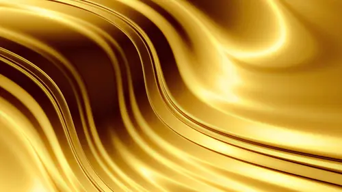 Image "Golden background with smooth lines and metallic luster" (1920x1080)