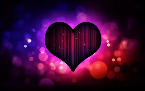 Image "Beautiful background with a heart and bright purple and pink shades" (2560x1600)