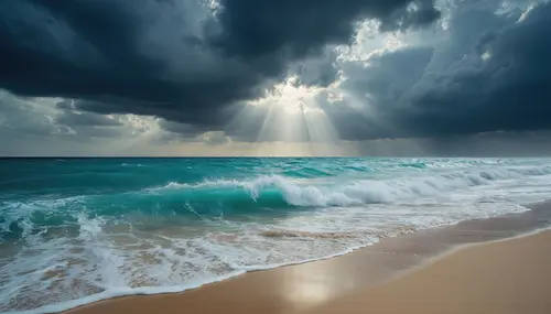 Image "Stunning seascape with waves and dramatic sky" (3840x2194)