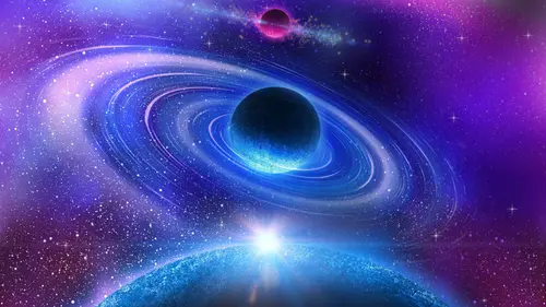Image "Beautiful space background with planets and stars" (3840x2160)