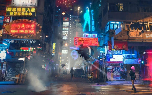 Image "Cyberpunk street, art" (3840x2400)