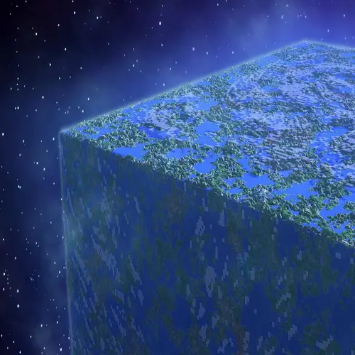 Image "A square planet from the Minecraft game" (1080x1081)