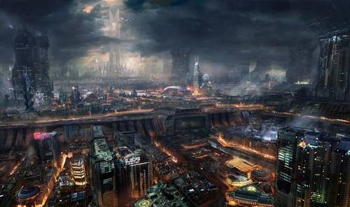 Image "Cyberpunk city of the future, science fiction" (4000x2366)