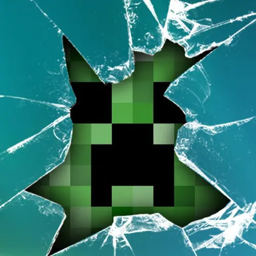 Image "The creeper from Minecraft who breaks through the wall" (1080x1081)