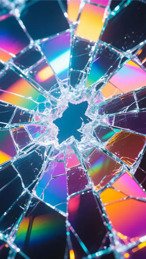 Image "Broken colored glass with bright iridescent reflections" (2304x4096)