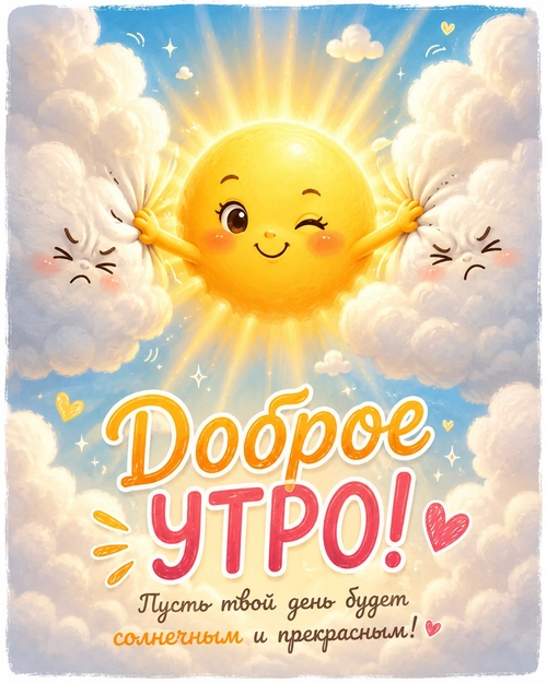 Изображение «Доброе утро! Пусть твой день будет солнечным и прекрасным!» (1122x1402)