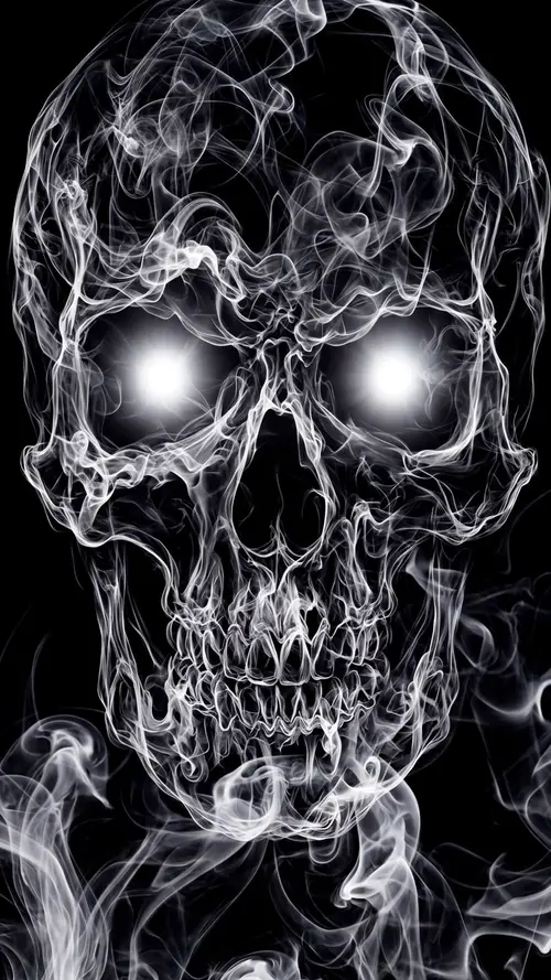 Image "Skull made of smoke" (1080x1920)
