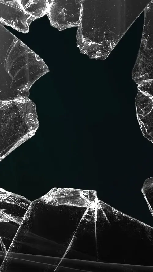 Image "Broken glass with a huge hole" (1080x1920)