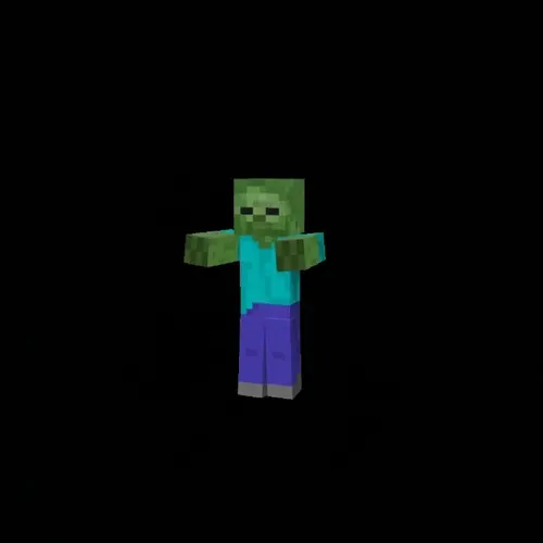 Image "Minecraft zombies on a black background" (1080x1081)