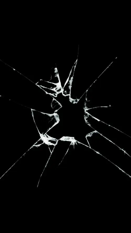 Image "A broken screen on a black background" (1080x1920)