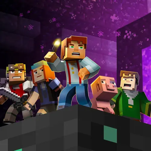 Image "A group of characters from the Minecraft Story Mode game" (1080x1081)