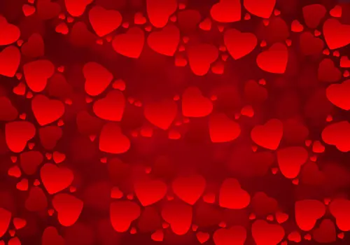 Image "Background with red hearts" (5000x3500)