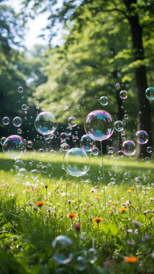 Image "A summer day at the park with bubbles" (2000x3556)