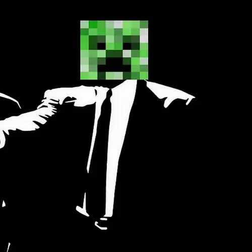 Image "Cool Minecraft creeper in a suit" (1080x1081)