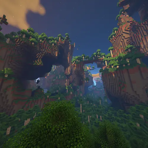 Image "Minecraft world in the jungle" (1080x1080)