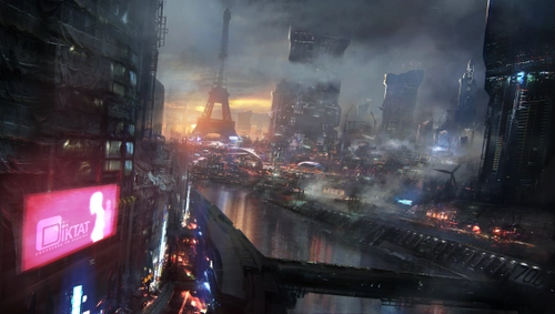 Image "Paris cyberpunk city" (4500x2549)