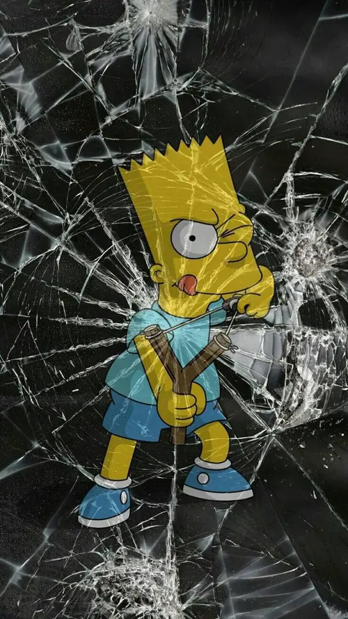 Image "Bart Simpson shoots a slingshot at the screen" (1080x1920)