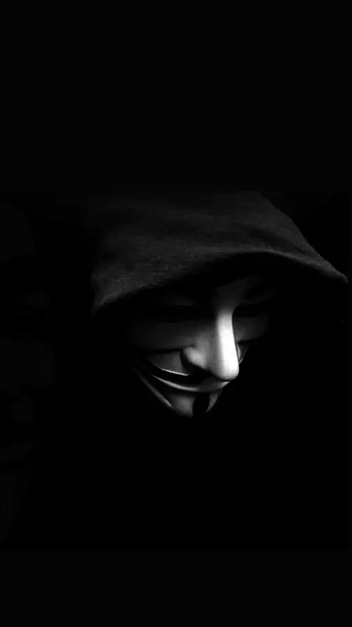 Image "Man in an Anonymous mask, black and white background" (900x1601)