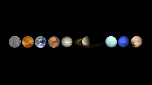 Image "Nine planets of the solar system" (7680x4320)