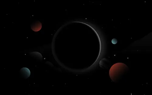 Image "Dark background with planets" (2880x1800)