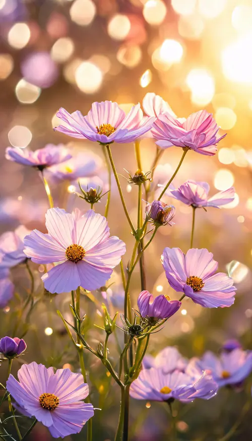 Image "Delicate pink cosmea flowers" (1536x2688)