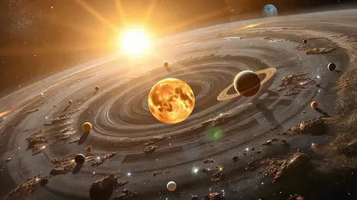 Image "Beautiful space landscape of the solar system" (3840x2160)