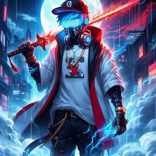 Image "Cyberpunk anime character" (1024x1024)